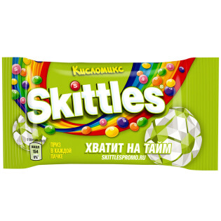 Skittles  Кисломикс  драже в сахарной глазури, 38 г thumbnail