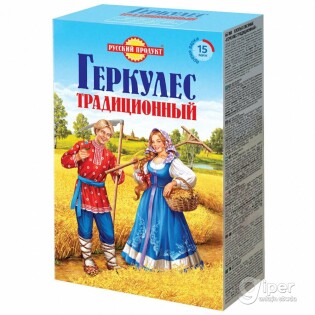 Овсяные хлопья традиционные Геркулес Русский продукт 420 гр thumbnail