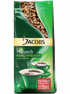 Jacobs Monarch кофе в зернах, 230 гр thumbnail