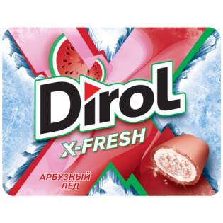 Dirol X-Fresh жевательная резинка без сахара со вкусом арбузный лед, 12 пачек по 16 г thumbnail