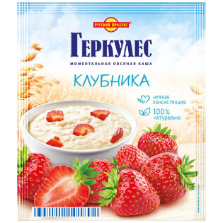 Овсяная каша момент Геркулес клубника Русский продукт,35 гр thumbnail