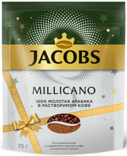 Кофе Jacobs Millicano растворимый сублимированный 75 г thumbnail