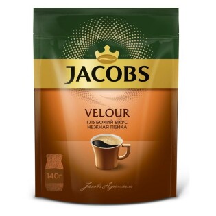 Jacobs Velour кофе растворимый, 140 гр (пакет) thumbnail