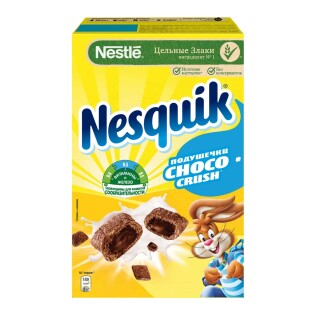 Nestle Nesquik подушечки шоколадные готовый завтрак 220 гр thumbnail