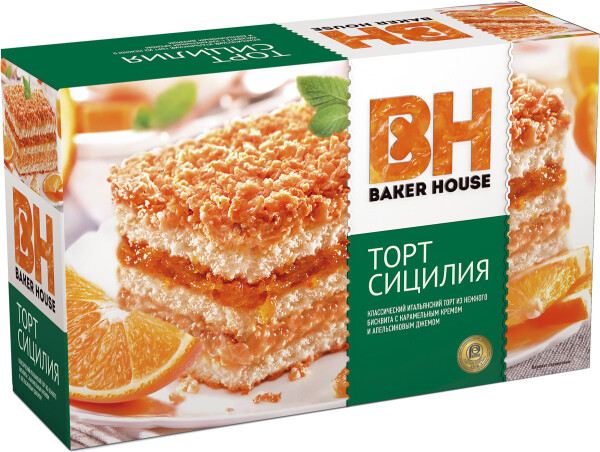 Торт бисквит Сицилия Baker House, 350гр thumbnail