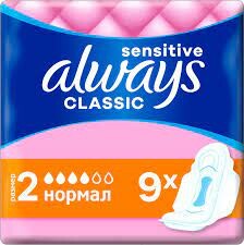 Гигиенические прокладки Always Classic Sensitive Single 9 thumbnail